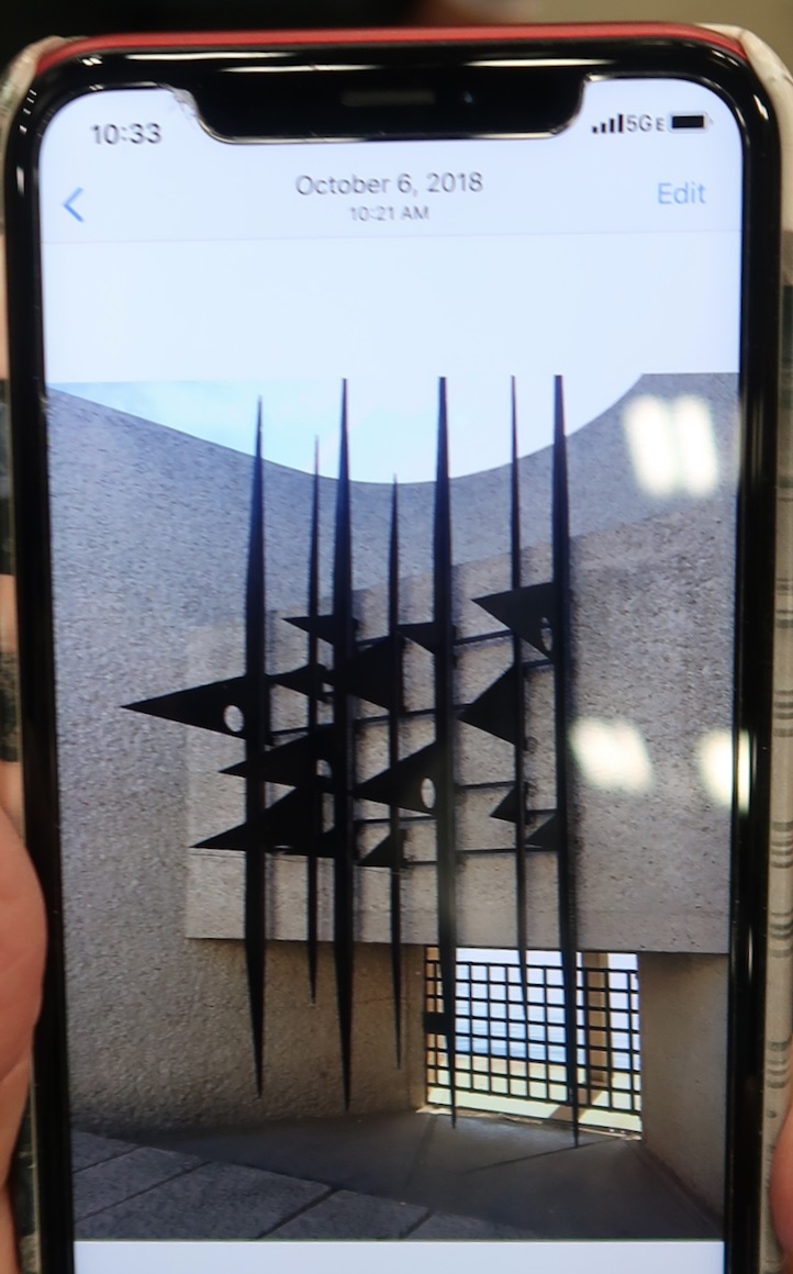 Photo of the sculpture in the Memorial to the Martyrs of the Deportation in Paris, France - Photo by Jackie Benedetti